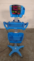 GE DINAMAP V100 VITAL SIGNS MONITOR ON ROLLING STAND