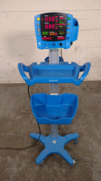 GE DINAMAP V100 VITAL SIGNS MONITOR ON ROLLING STAND