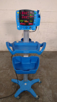 GE DINAMAP V100 VITAL SIGNS MONITOR ON ROLLING STAND