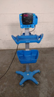 GE DINAMAP V100 VITAL SIGNS MONITOR ON ROLLING STAND