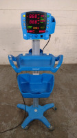 GE DINAMAP V100 VITAL SIGNS MONITOR ON ROLLING STAND