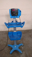 GE DINAMAP V100 VITAL SIGNS MONITOR ON ROLLING STAND