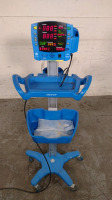 GE DINAMAP V100 VITAL SIGNS MONITOR ON ROLLING STAND
