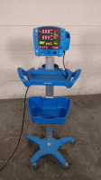 GE DINAMAP V100 VITAL SIGNS MONITOR ON ROLLING STAND
