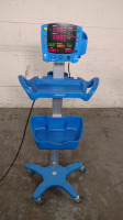 GE DINAMAP V100 VITAL SIGNS MONITOR ON ROLLING STAND