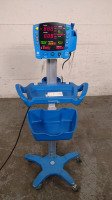 GE DINAMAP V100 VITAL SIGNS MONITOR ON ROLLING STAND