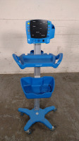 GE DINAMAP V100 VITAL SIGNS MONITOR ON ROLLING STAND