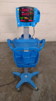GE DINAMAP V100 VITAL SIGNS MONITOR ON ROLLING STAND
