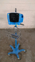 GE DINAMAP V100 VITAL SIGNS MONITOR ON ROLLING STAND