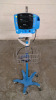 GE DINAMAP V100 VITAL SIGNS MONITOR ON ROLLING STAND