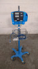 GE DINAMAP V100 VITAL SIGNS MONITOR ON ROLLING STAND