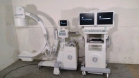 GE OEC 9900 ELITE VAS MTS C-ARM WITH 12 INCH II, DUAL MONITOR WORKSTATION, HAND CONTROL, FOOTSWITCH (DOM JULY 2015)(SN E2-4918)