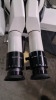 LEICA WILD M691 SURGICAL MICROSCOPE WITH SINGLE BINOCULAR (10X/21 GLASSES), VIEWING ATTACHMENT (10X/21 GLASSES), BOTTOM LENS (F=200MM), FOOTSWITCH, ROLLING STAND - 4