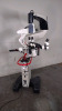 LEICA M500-N SURGICAL MICROSCOPE WITH DUAL BINOCULARS (10X/21 GLASSES AND 10X/21 GLASSES), VIEWING ATTACHMENT (10X/21 GLASSES), MS-2 ROLLING STAND