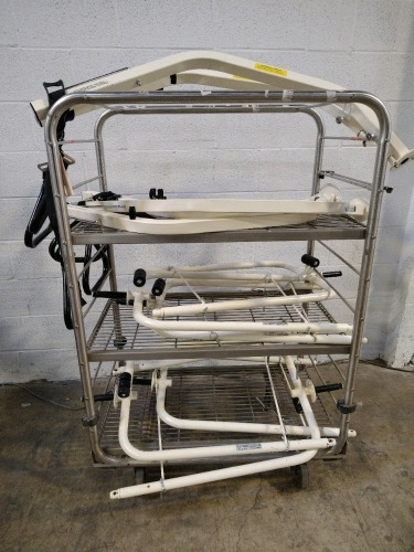 STRYKER LOT OF TRAPEZE ATTACHMENT PARTS FOR HOSPITAL BEDS NO RACK