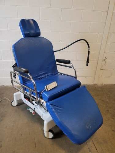 TRANSMOTION TMM5 MOBLIE SURGICAL STRETCHER CHAIR W HAND CONTROL