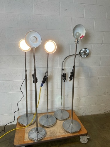 LOT OF 5 EXAM LIGHTS