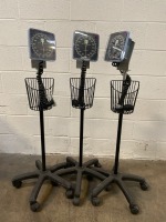 MEDLINE LOT OF 3 MOBILE SPHYGMOMANOMETERS