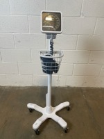 WELCH ALLYN SPHYGMOMANOMETER ON ROLLING STAND