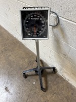 WELCH ALLYN TYCOS SPHYGMOMANOMETER ON ROLLING STAND