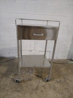 BLICKMAN STAINLESS STEEL UTILITY CART W/DRAWER