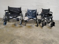LOT OF 3 WHEELCHAIRS