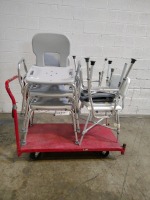 LOT OF 6 SHOWER CHAIRS