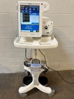 PHILIPS RESPIRONICS V60 VENTILATOR ON ROLLING STAND