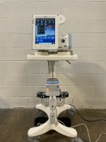 PHILIPS RESPIRONICS V60 VENTILATOR ON ROLLING STAND