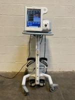 PHILIPS RESPIRONICS V60 VENTILATOR ON ROLLING STAND