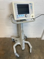 RESPIRONICS BIPAP VISION VENTILATOR ON ROLLING STAND