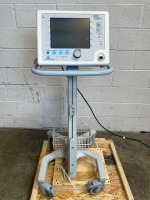 RESPIRONICS INC. BIPAP VISION VENTILATOR ON ROLLING STAND