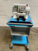 EPREDIA HM355S AUTOMATED MICROTOME ON VALLEYLAB ROLLING CART
