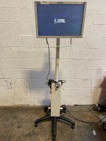 STORZ WIDE VIEW ENDOSCOPY DISPLAY MONITOR ON ROLLING STAND