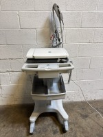 GE MAC 5500 HD ECG/EKG MACHINE W LEADS ON ROLLING STAND