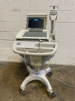 GE MAC5000 EKG/ECG MACHINE ON ROLLING STAND W/LEADS