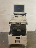 PARKS MEDICAL FLOLAB 2100SX VASCULAR DIAGNOSTIC SYSTEM ON ROLLING STAND