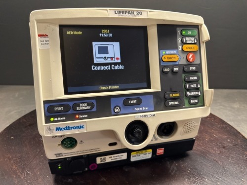 MEDTRONIC LIFEPAK 20 DEFIBRILLATOR/MONITOR