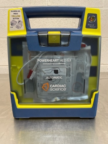 CARDIAC SCIENCE POWERHEART AED G3 AUTOMATED EXTERNAL DEFIBRILLATOR
