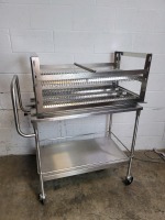 STERIS STANDARD CHAMBER TRANSFER CART W/20 INCH LOADING CAR ASSEMBLY