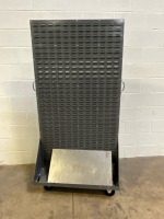 QUANTUM QMD-36H GRAY STEEL DOUBLE-SIDED LOUVERED RACK