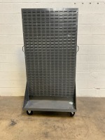 QUANTUM QMD-36H GRAY STEEL DOUBLE-SIDED LOUVERED RACK