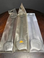 LOT OF 3, 1 AND 1/8 INCH WRENCHES