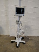 DATASCOPE PASSPORT 2 PATIENT MONITOR ON ROLLING STAND
