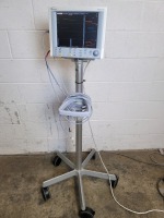 DATASCOPE PASSPORT 2 PATIENT MONITOR ON ROLLING STAND