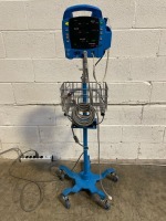 GE PROCARE AUSCULTATORY 400 PATIENT MONITOR ON ROLLING STAND