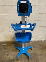 GE PROCARE AUSCULTATORY 400 PATIENT MONITOR ON ROLLING STAND