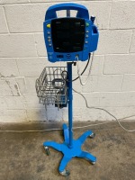 GE PROCARE AUSCULTATORY 400 PATIENT MONITOR ON ROLLING STAND