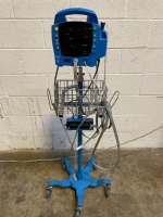 GE PROCARE AUSCULTATORY 400 PATIENT MONITOR ON ROLLING STAND