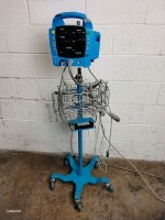 GE PROCARE AUSCULTATORY 400 PATIENT MONITOR ON ROLLING STAND